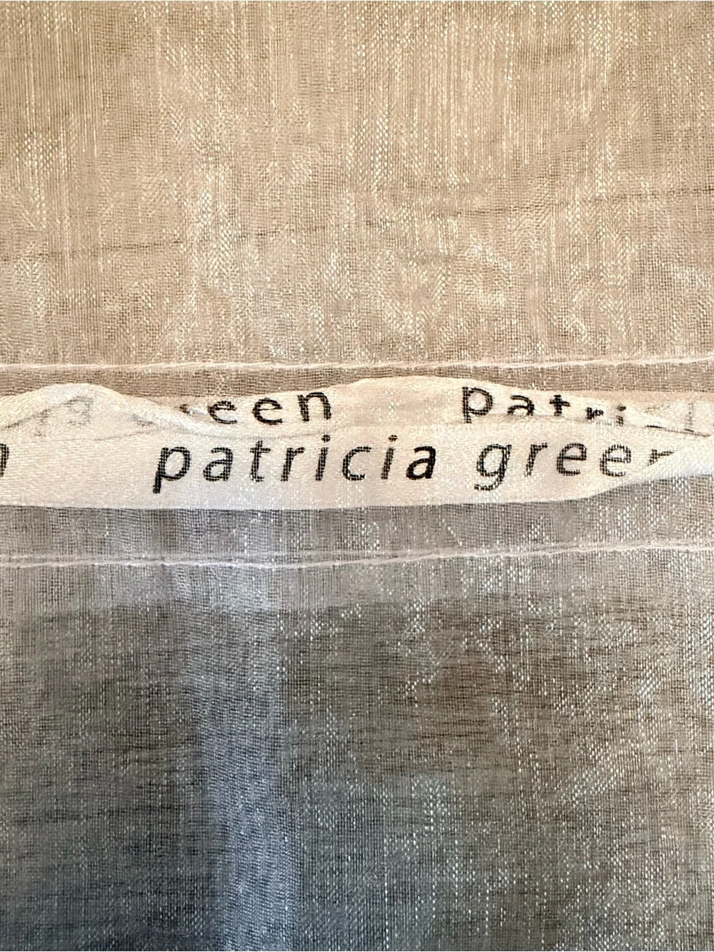 Patricia Green Sheer Super Light Pink Drawstring Dust Bag 14.75x10”